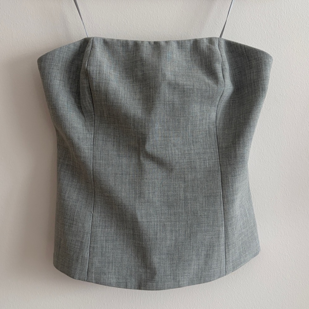 Babaton Headline Bustier Heather Chrome